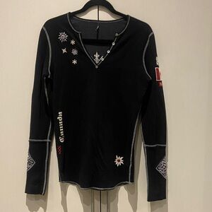 Alp N Rock Embroidered Jasper Canada Henley